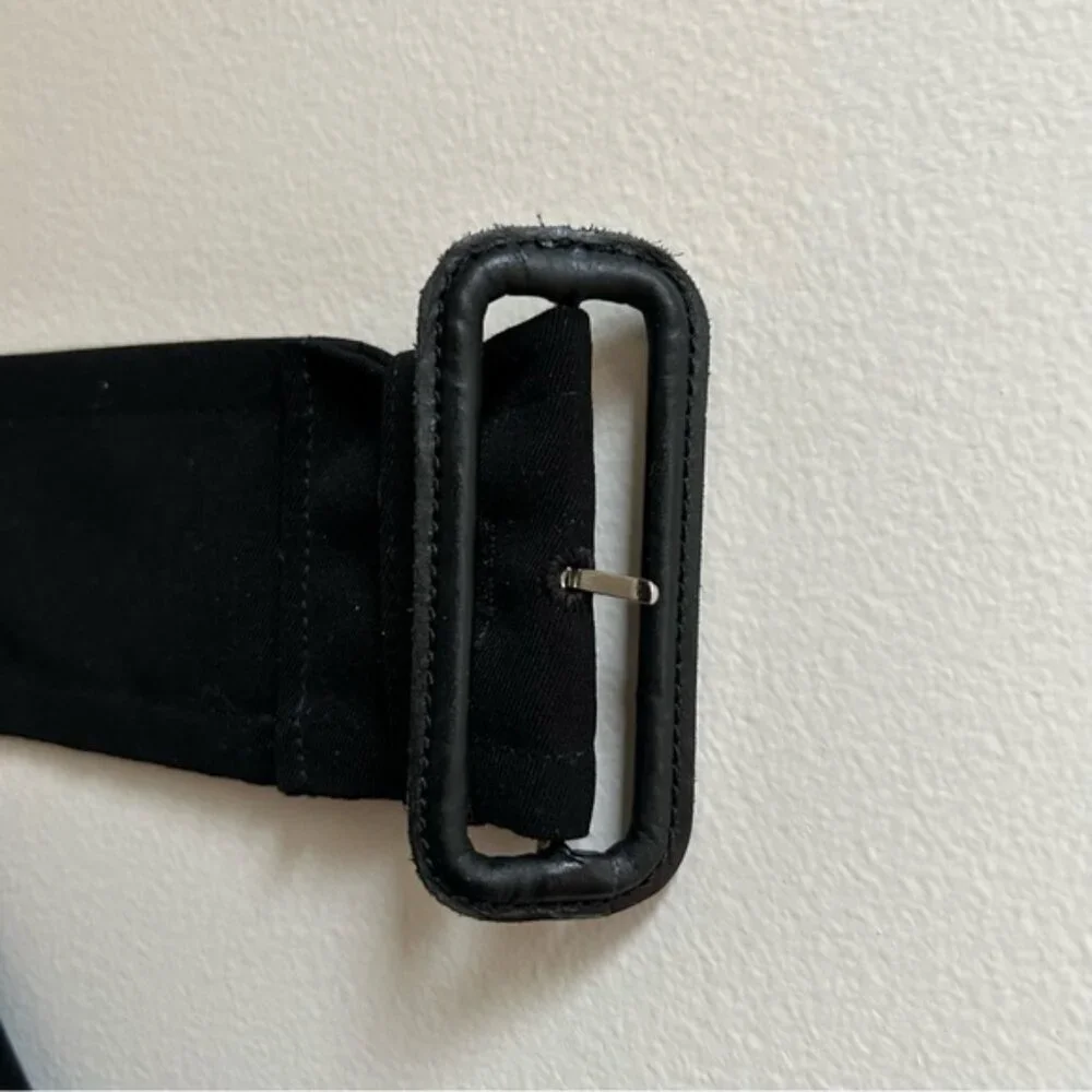 Burberry Vintage Men Black Lawrence Trench Coat with Removable Wool Vest Size 46 - Picture 6 of 16